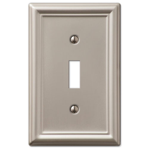 Chelsea Brushed Satin Nickel Switch Plate Wall Plate Covers Light Switch Outlet