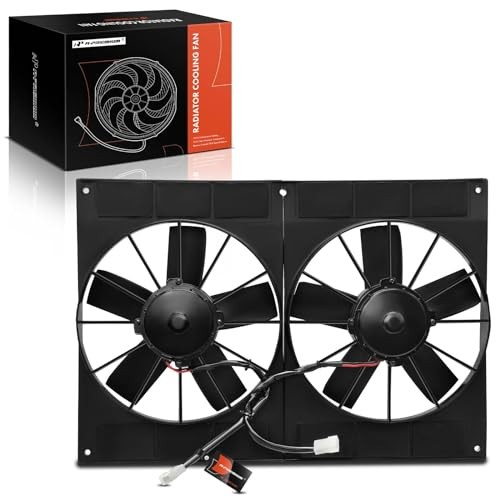 11” 11 inch Dual Slim Fan Push Universal Electric Radiator Cooling Fan, 12V