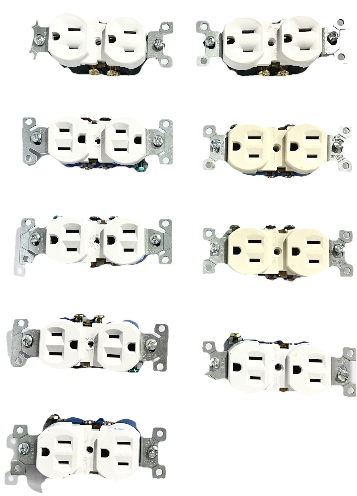 Electrical Outlets / Duplex Receptacles-15 Amp – 125 Volts – Residential Grade ￼