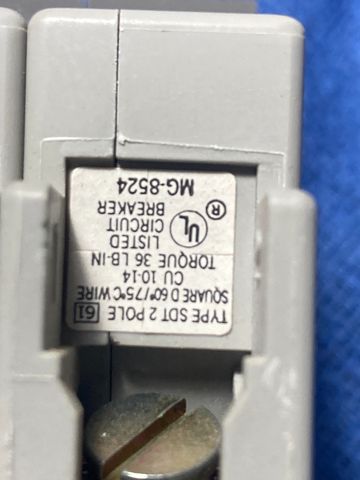 JUST 1 Square D SQUARE D TRILLIANT 20 AMP SDT220 CIRCUIT BREAKER 2 POLE 120-240