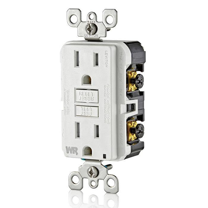 Self-Testing GFCI Outlet – 15 Amp Weather-Resistant with LED Indicator Light