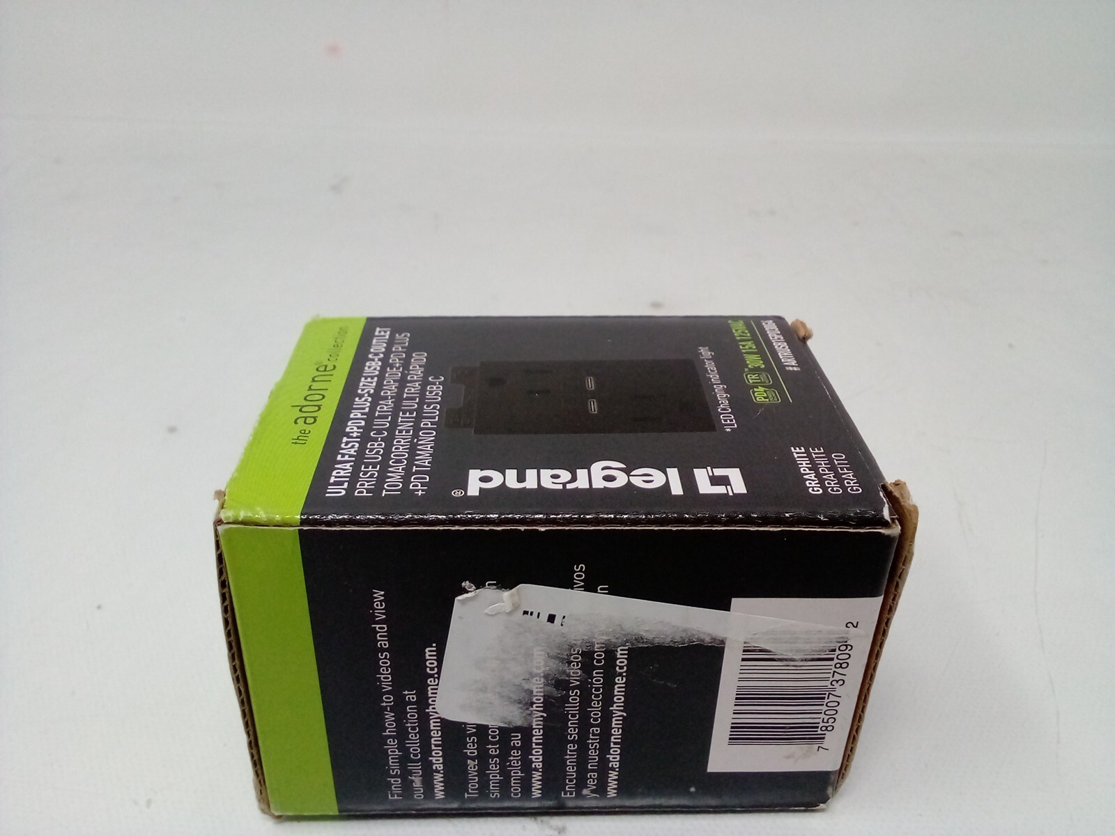 Legrand Adorne ULTRA FAST+PD PLS-SIZE USB-C OUTLET (30W 15A 125VAC)#ARTRUSB15PD3
