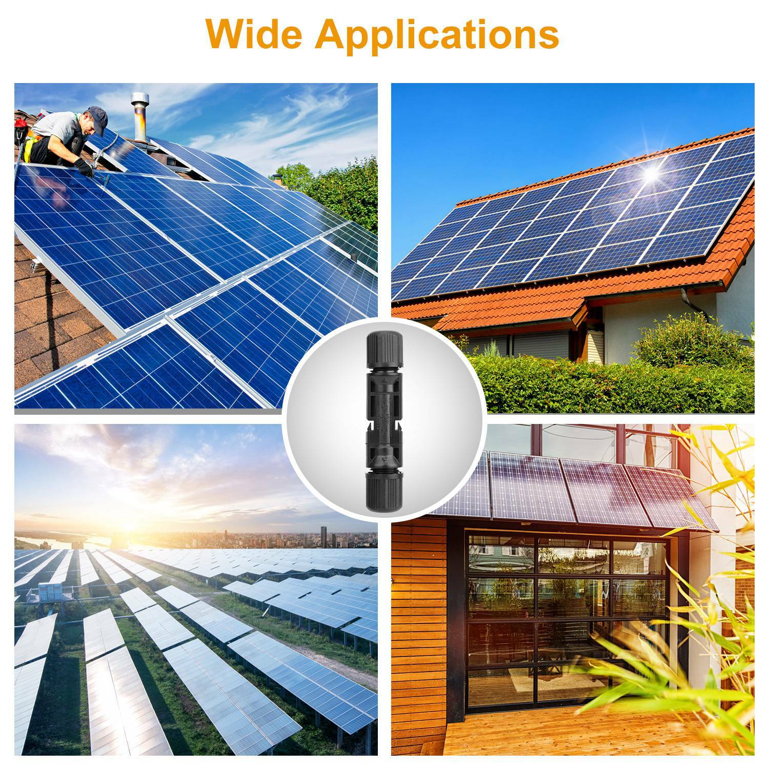 10 Pairs Male Female Wire Cable Connector Set Solar Panel Connectors Waterproof