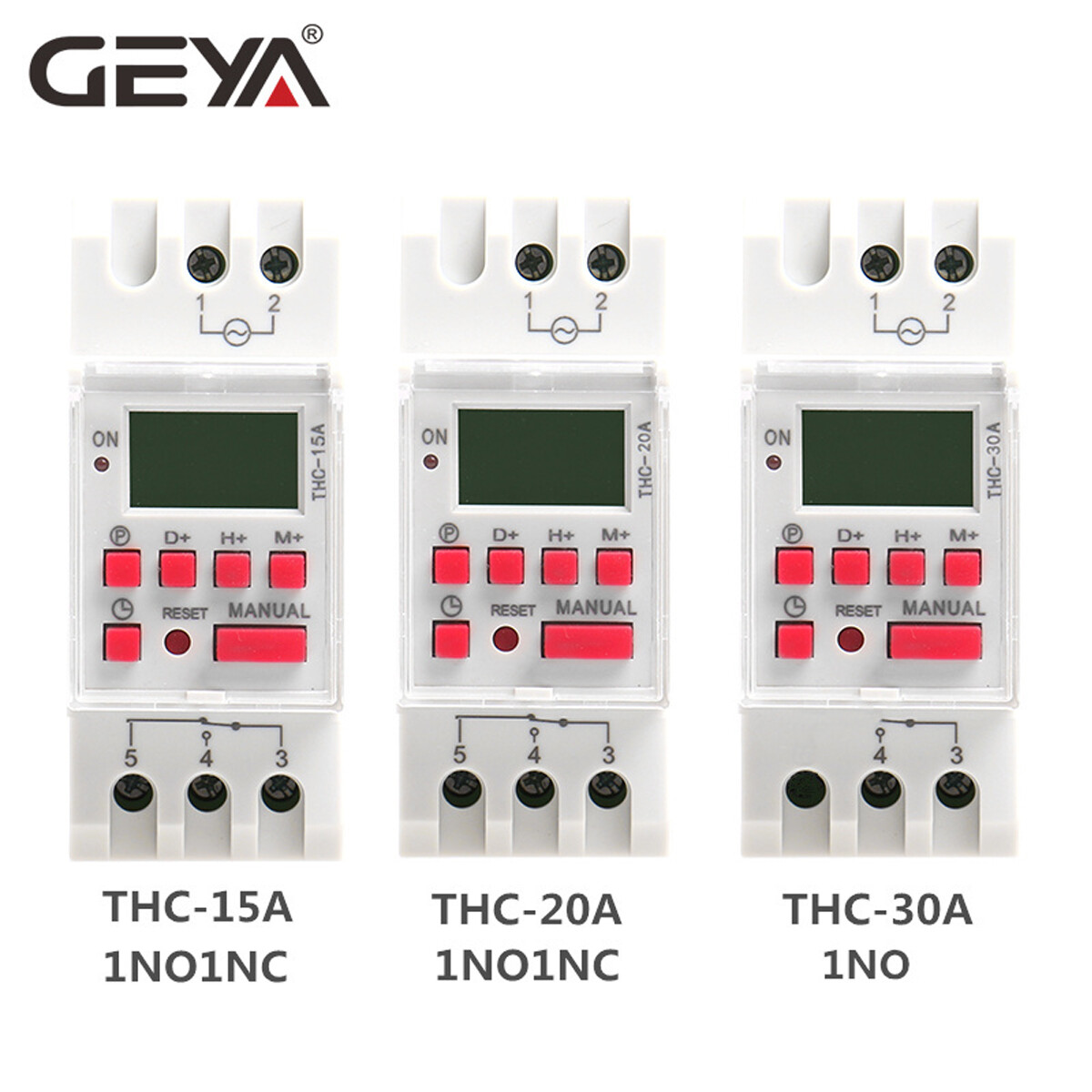 Programmable Digital LCD Timer Weekly Time Electronic Switch 20A AC/DC 12-240V