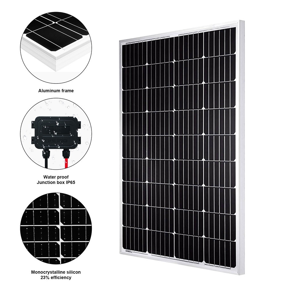 200W Mono Solar Panel 12V Caravan RV Off Gird Battery Charging Power Watt Boat
