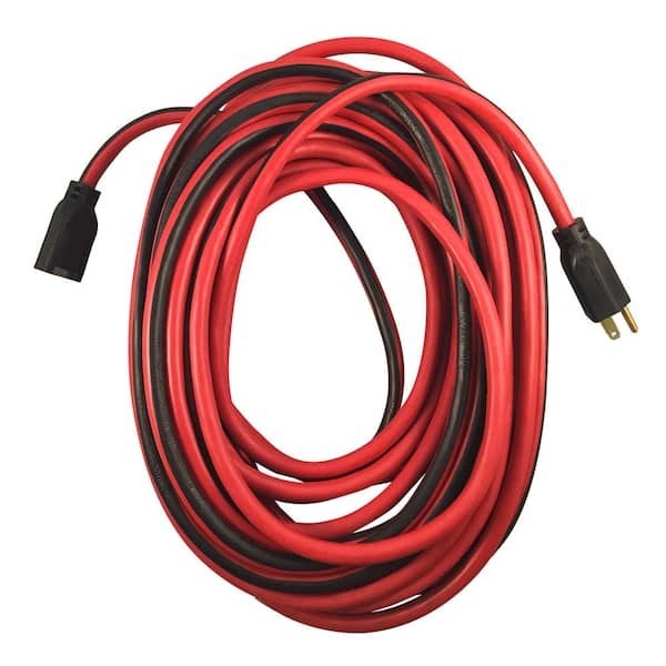 100 ft. 14/3 Medium Duty Indoor/Outdoor Extension Cord, Red/Black