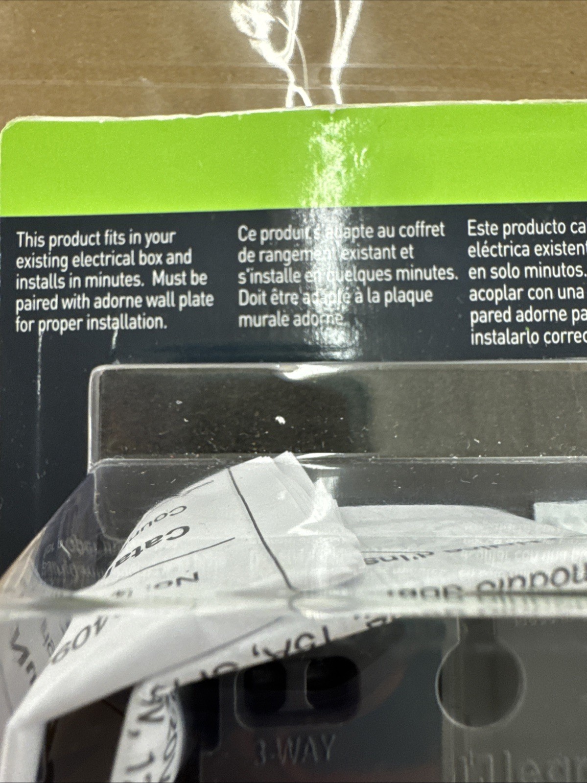 (1-Pk) Legrand Whisper 3-Way Switch 15A ASWR1532G4 | New & Sealed Box!