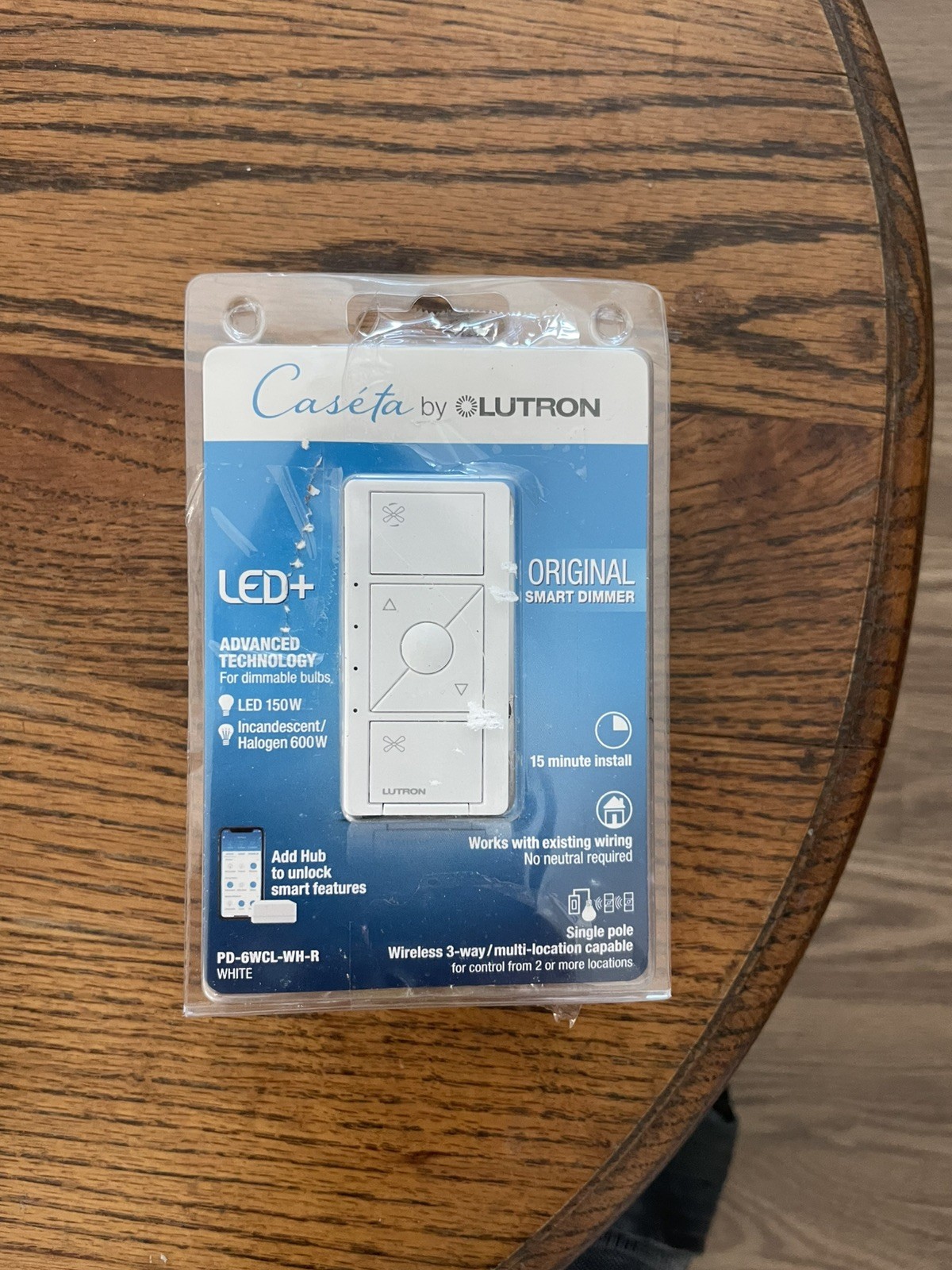 Lutron PD-6WCL-WH-R Lighting Dimmer Switch – White