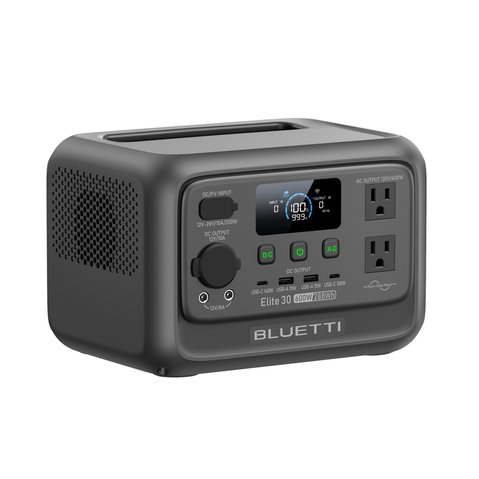 BLUETTI Elite 30 V2 288Wh Portable Power Station Generator for Backup Renew