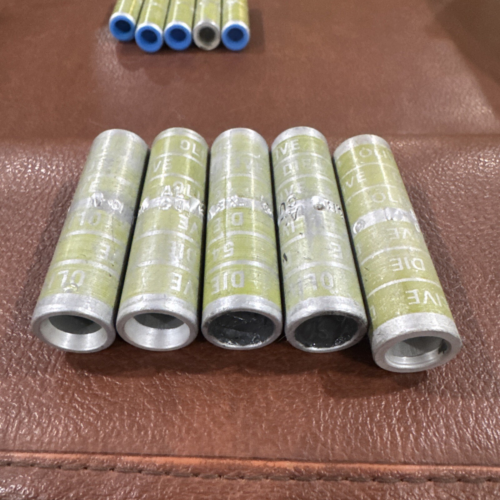 10x THOMAS & BETTS 60536 Long-Barrel Spl,TinPltd,Long,Olive 3LN10