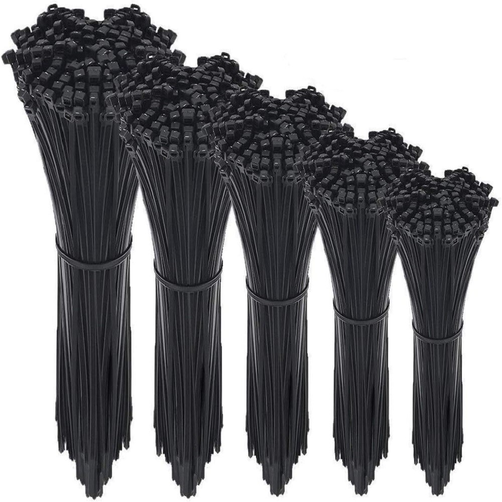 100-1000pcs Heavy Duty 8″ 12″ 15″ 18″ Nylon Plastic Cable Wire Zip Ties Wrap US