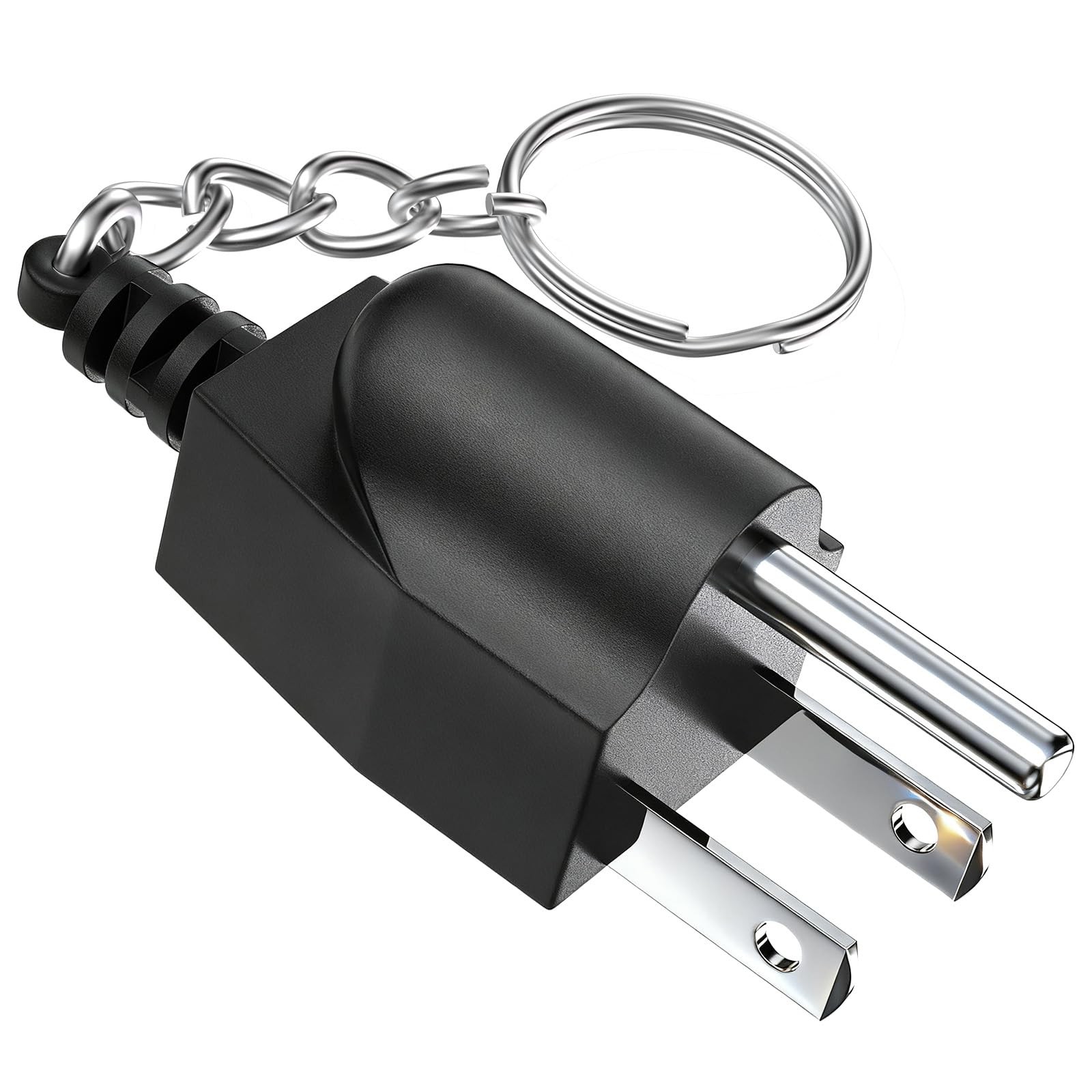 Generator Grounding Plug with Keychain – Portable Neutral Ground Black