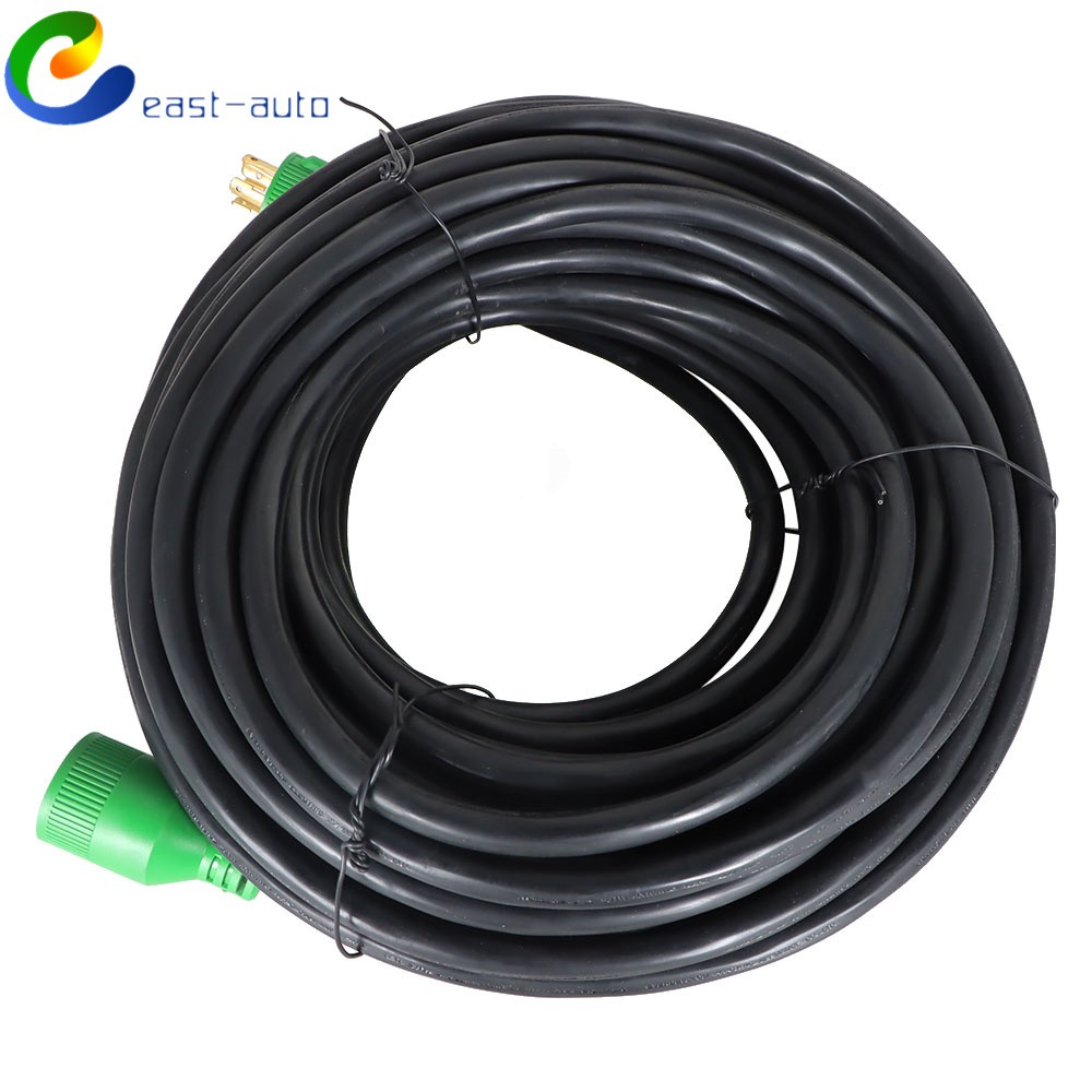 4 Prong 30 Amp Generator Cord 25 FT Inlet Box L14-30P / L14-30R Waterproof