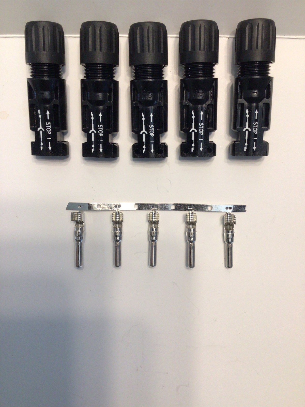 5 Staubli Multi-Contact 32.0017P0001-UR MC4 Connector w/Boot Male PV-KST4/6II-UR