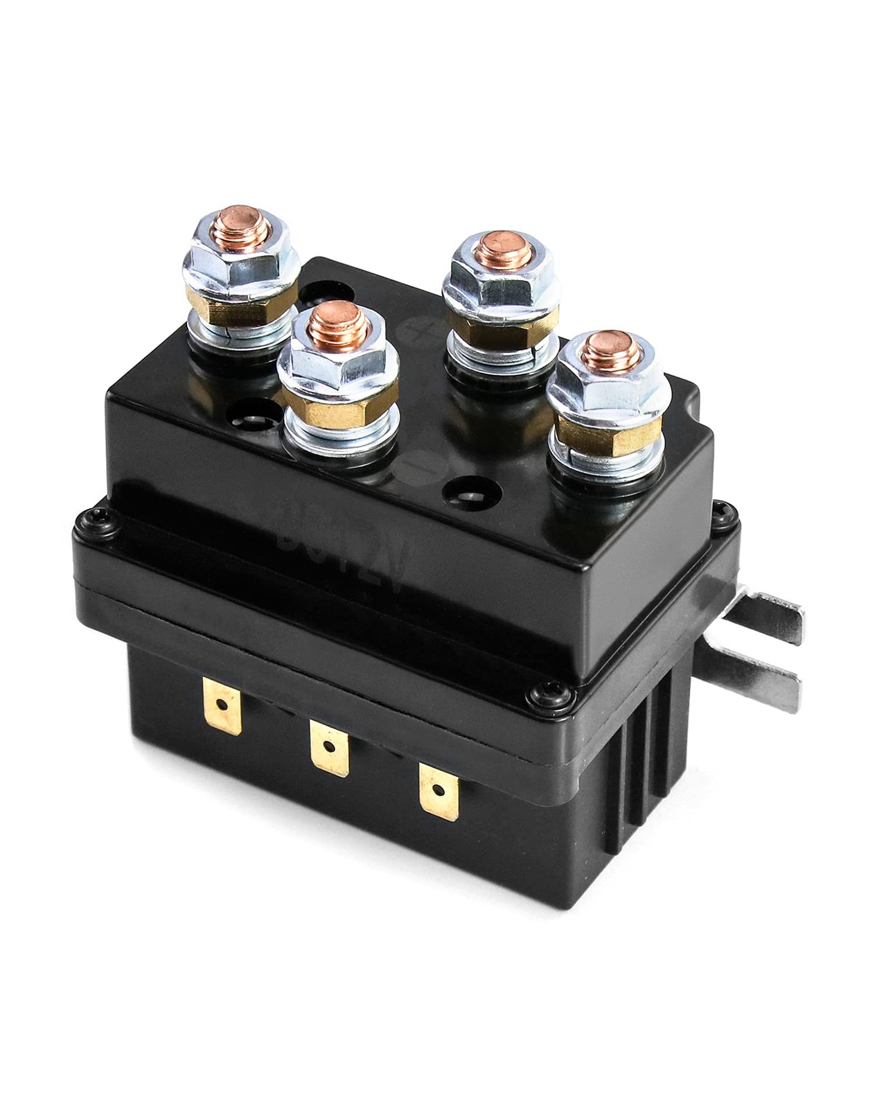 QWORK Solenoid Relay, 12V 500A Winch Relay Solenoid Replacement Contactor for…