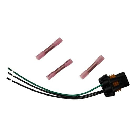 3-Wire 9012 Halogen Bulb Connector Pigtail Wiring Harness, Compatible with