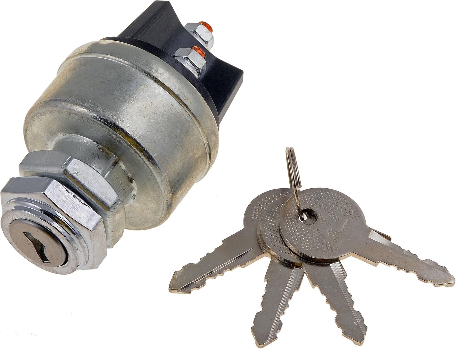 Electrical Starter Switch 30A 12V Key Style Metal Push Button Vehicle Use