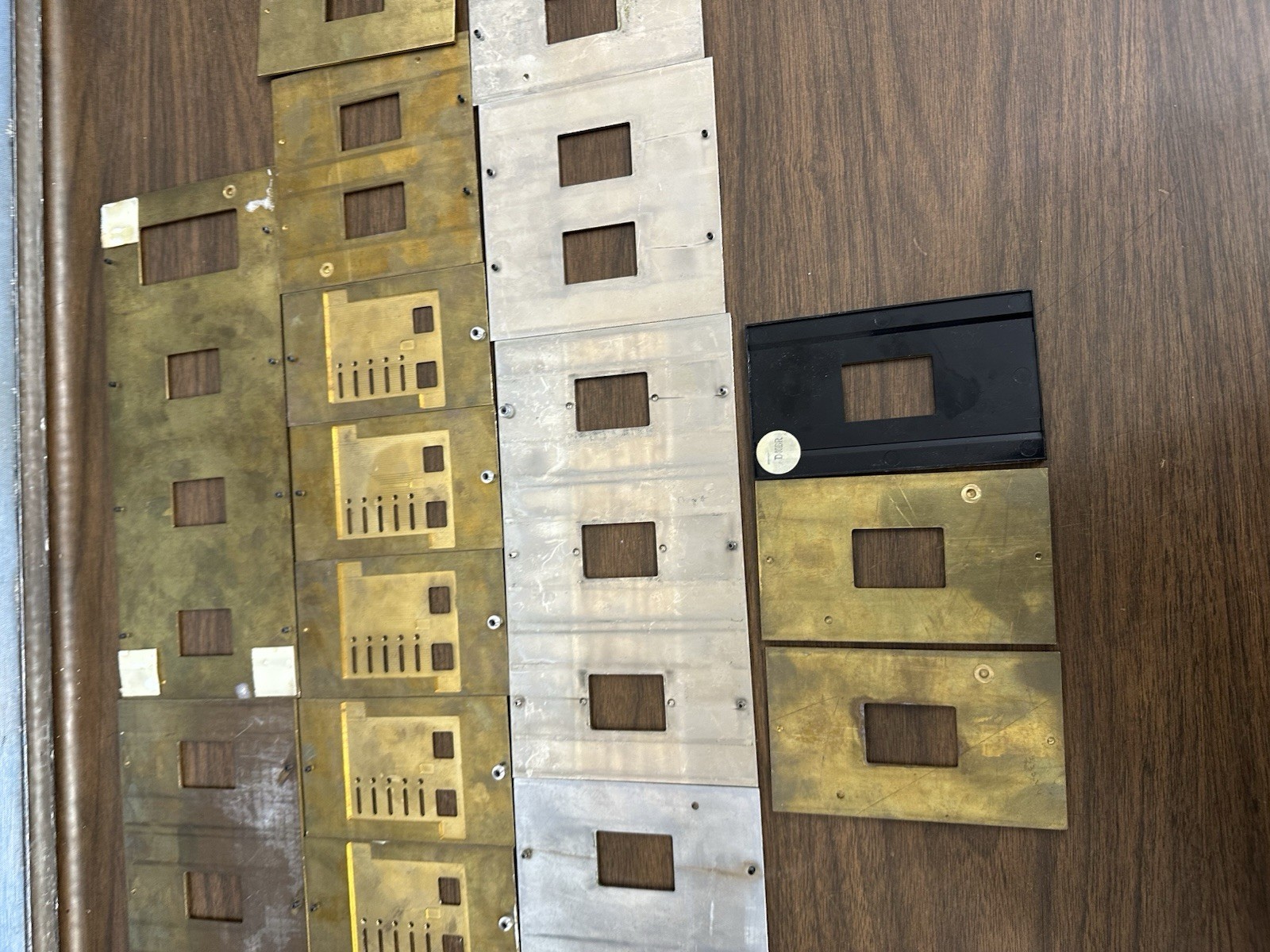 Lot (1) Lutron Faceplates Gold/Bronze Silver Color Dimmer