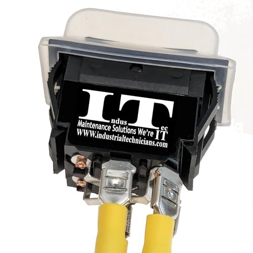 IndusTec Wired Waterproof IP54 DPDT 30A 12VDC 15A 250VAC 4 Pin Quick Plug