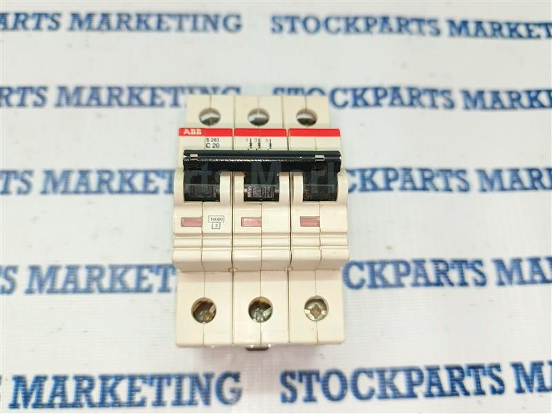 Lot 3pcs ABB S 283 C 20 S283C20 Circuit Breaker Free Fast Ship 30 Days Warranty