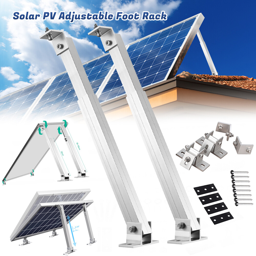 Adjustable Solar Panel Tilt Mounting Kit Universal Roof Aluminum alloy Brackets