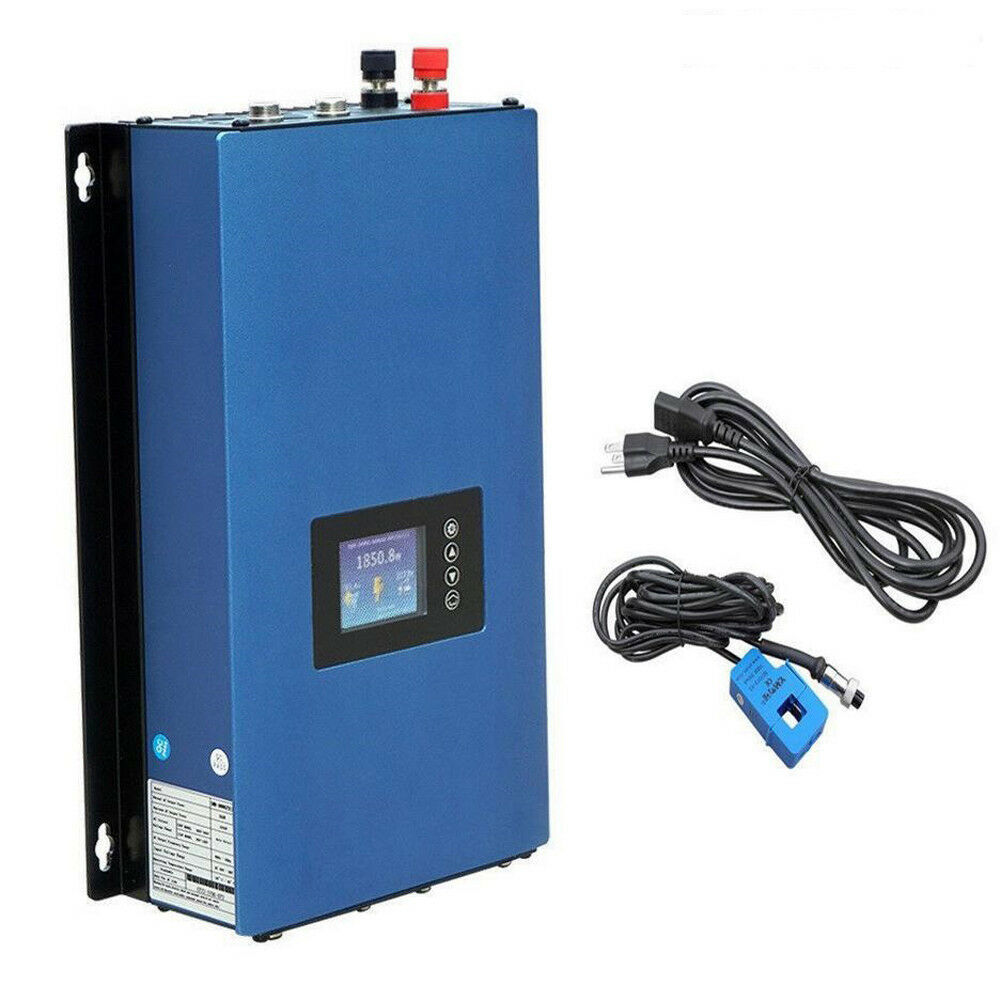1000W Solar Grid Tie Inverter w/ Limiter MPPT Pure Sine Wave DC22-60V to 110VAC