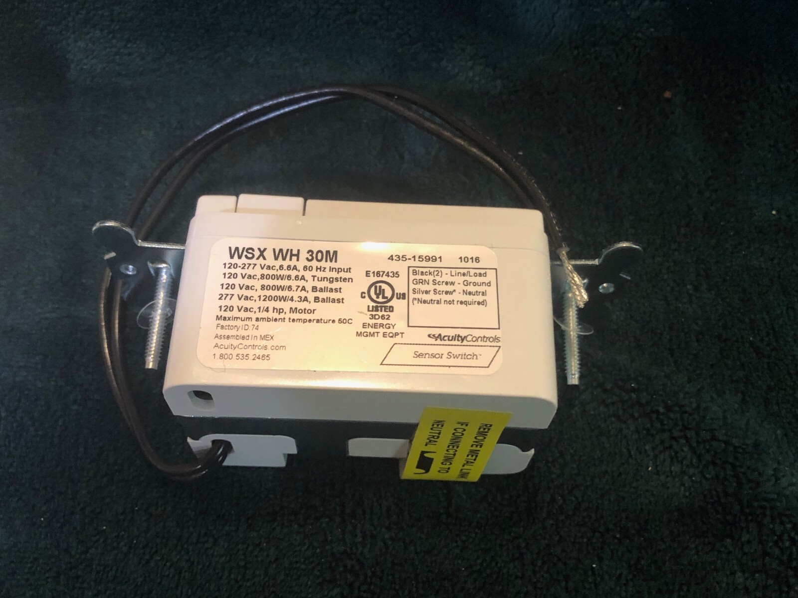 NEW Acuity Controls Sensor Switch WSX WH Wall Switch Sensor 120/277