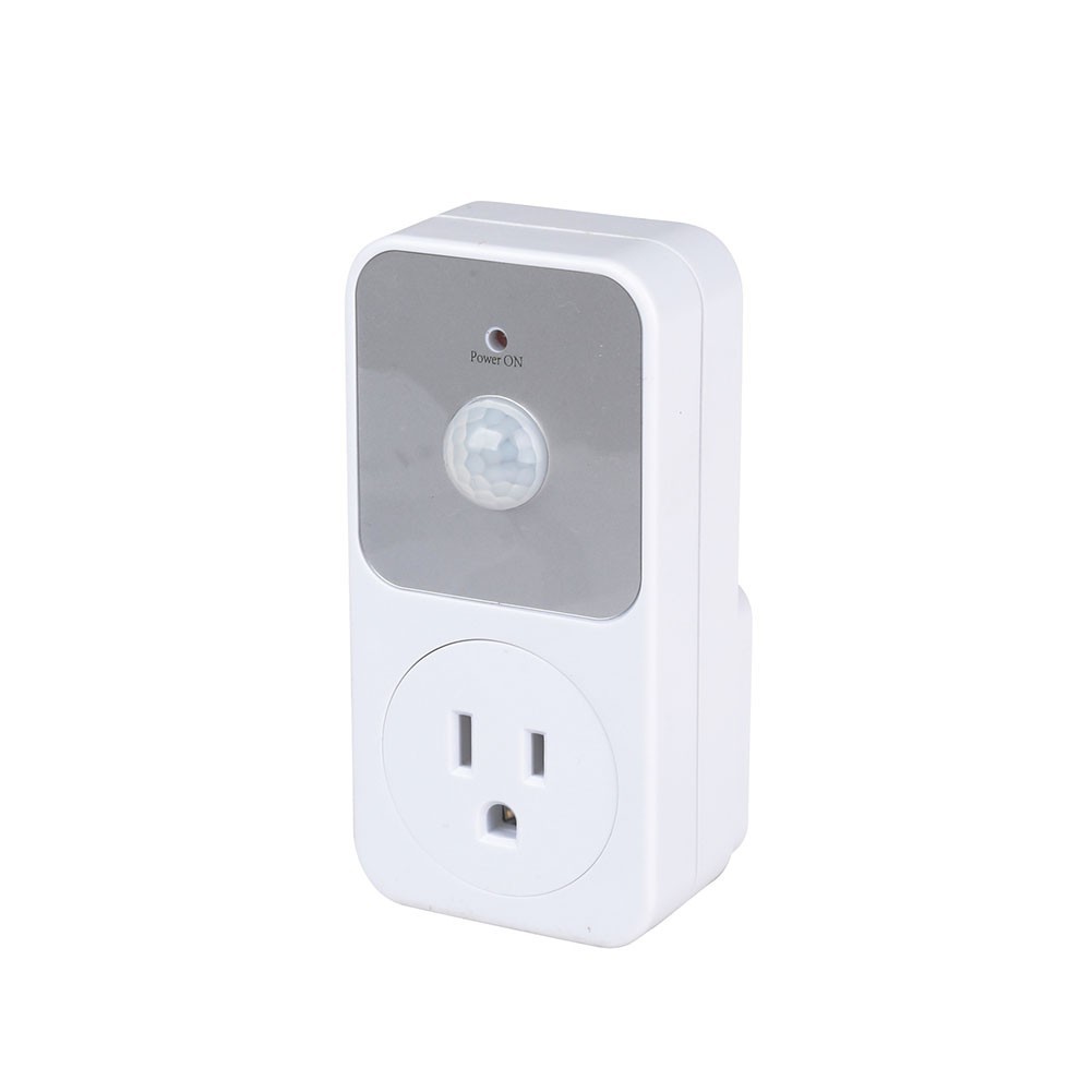 1800W PIR Sensor Power Socket Switch for Living Room and Garage Lights