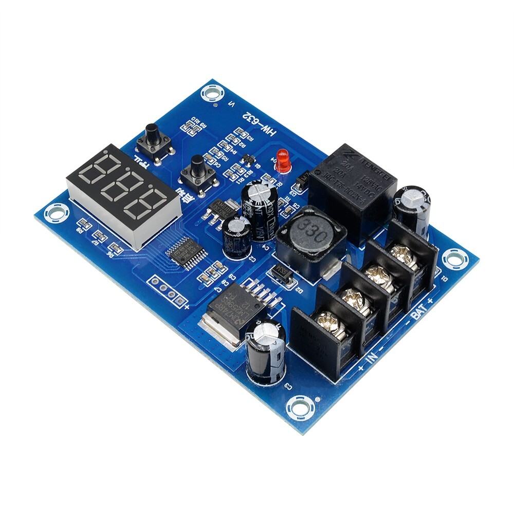 12V – 24V Battery Charge Controller Protection Module w/ LED Voltmeter XH-M603