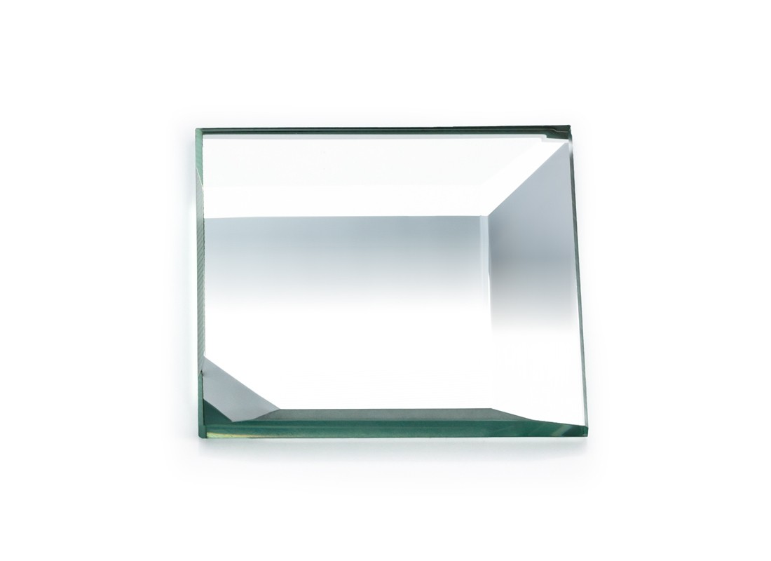 FHC BVM2C3 3″ x 3″ Square 2 Sides Beveled Clear Mirror Glass