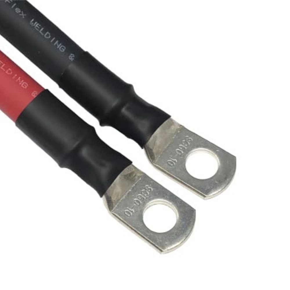 Battery Inverter Cables 2/0 AWG for Solar RV Car Boat 7 feet with 3/8″ Lugs