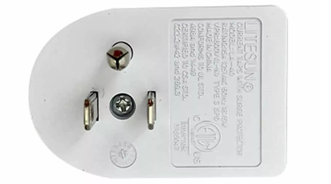 3 Pack Single Plug Outlet 245 Joules Surge Protector Power Suppressor 1875W 15A