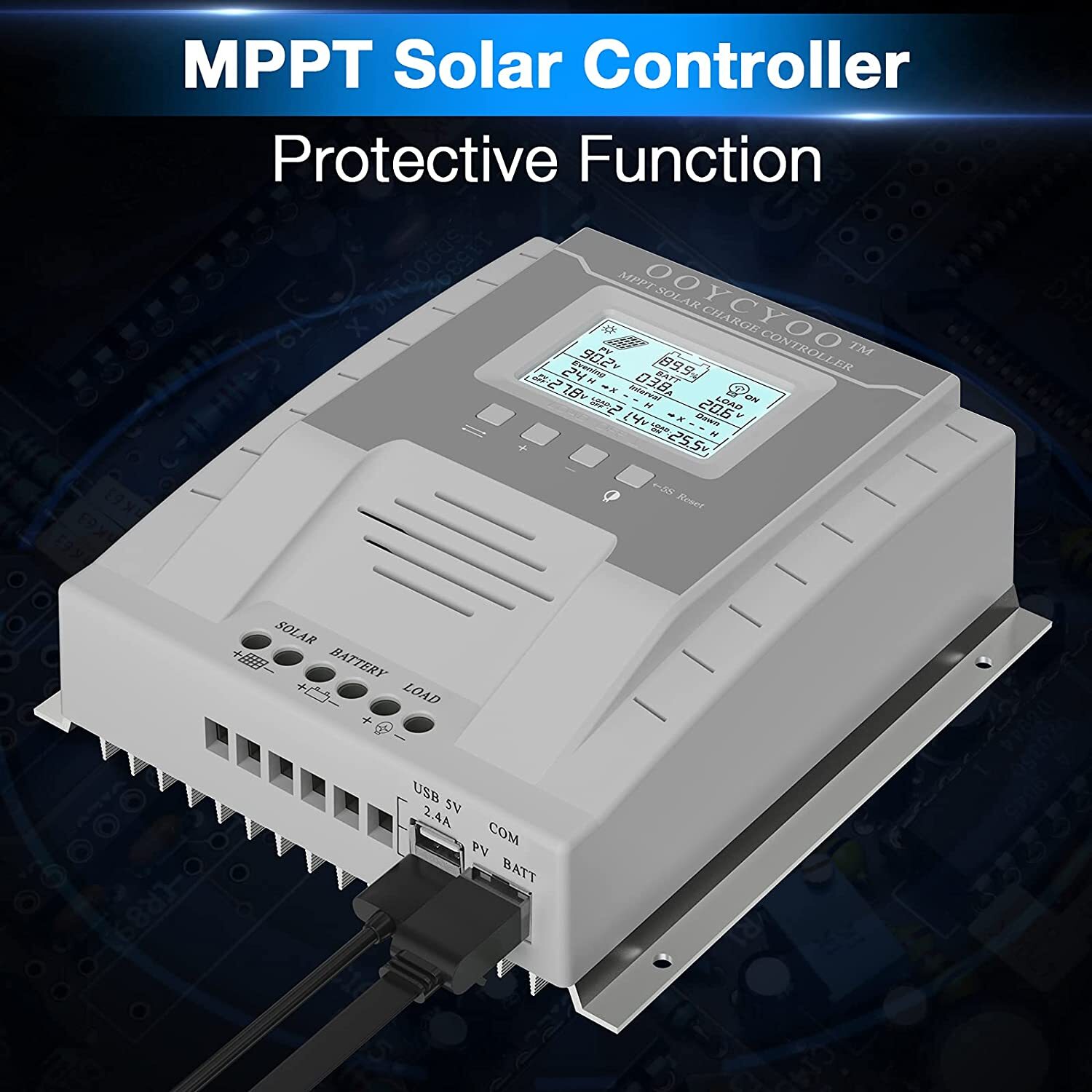 100A 80A 60A 40A MPPT Solar Panel Regulator Charge Controller 12V/24V PV 100V N4
