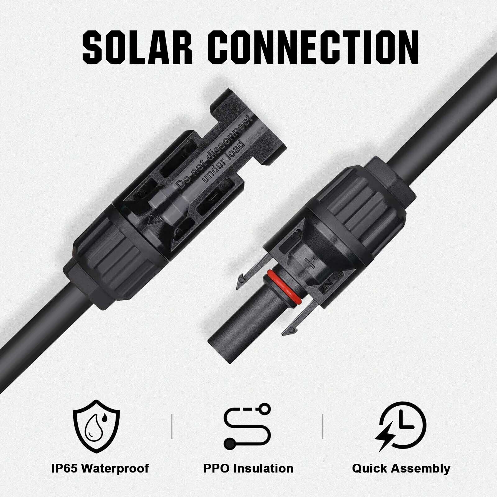 100 Watt Solar Panel Monocrystalline 12V for Camping RV Marine off-grid Home NEW