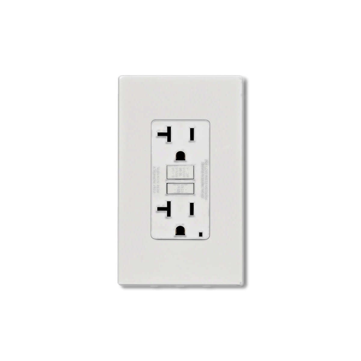 Leviton 20 amps 125 V White GFCI Outlet 5-20R GFNT2-0PW