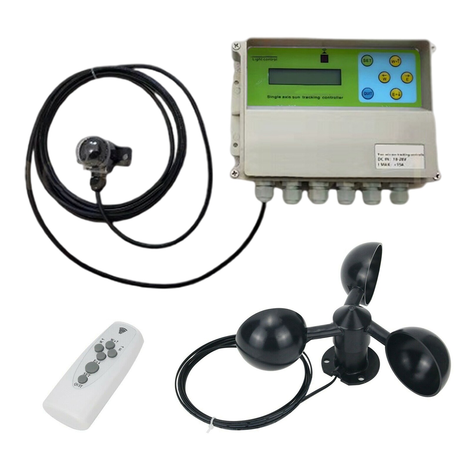 Single Axis Solar Tracker Controller LCD Automatic Solar Tracking Remote Control