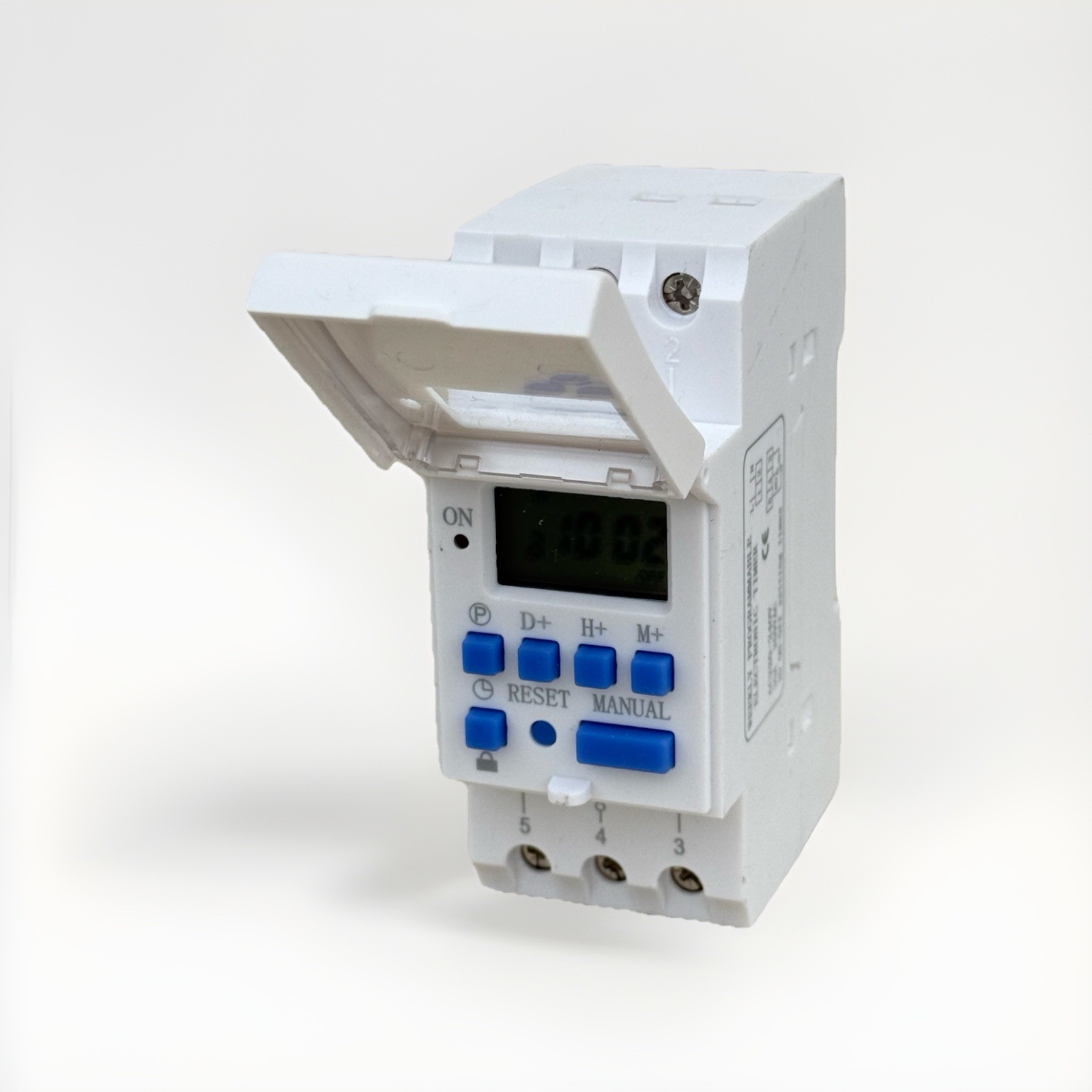 Digital LCD Programmable Weekly Timer 220V 30A Time Relay Switch Din Rail Mount