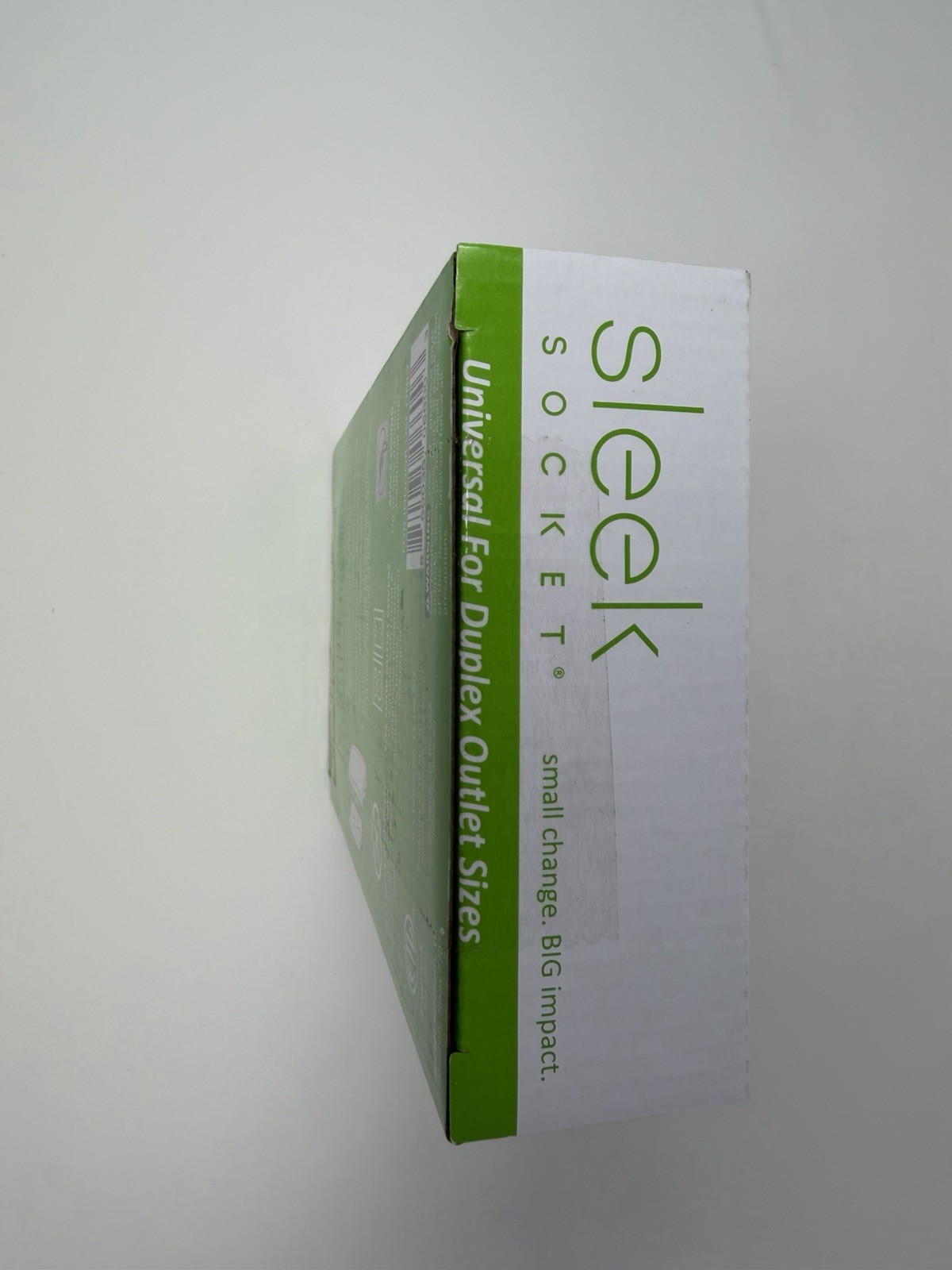Sleek Socket Original and Patented Flat Ultra-Thin Outlet Concealer 8ft Dual Two