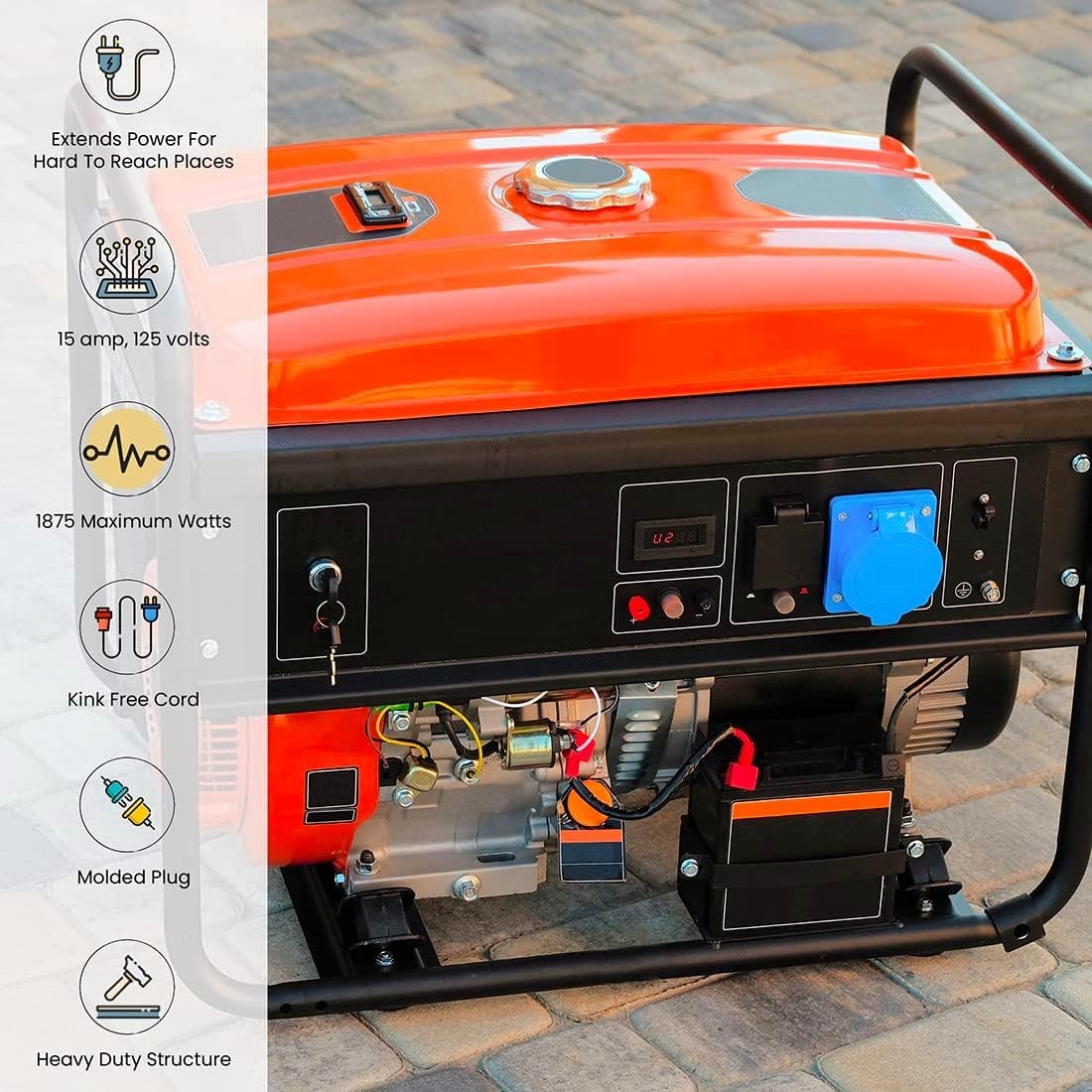 Durable 12/3 SJTW Outdoor Extension Cord – 50 ft Moisture and Abrasion Resistant