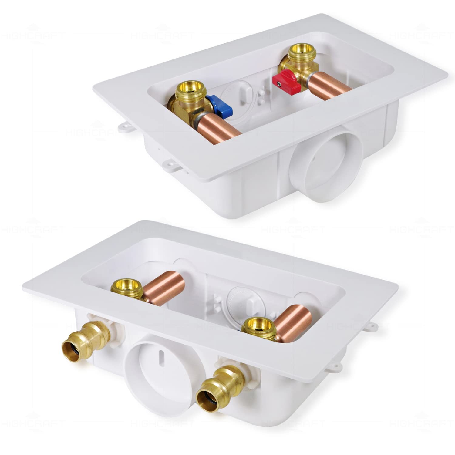 Highcraft Washing Machine Outlet Brass Water Hammer Arrestor 1/2 Press