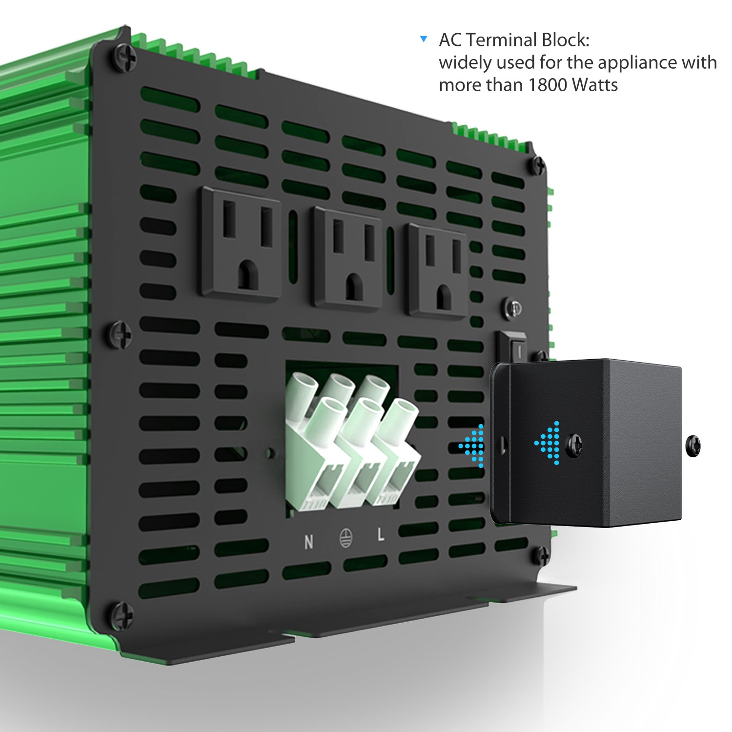 EDECOA 3000W Pure Sine Wave Power Inverter 12V 110V 120V Home Garden RV Solar