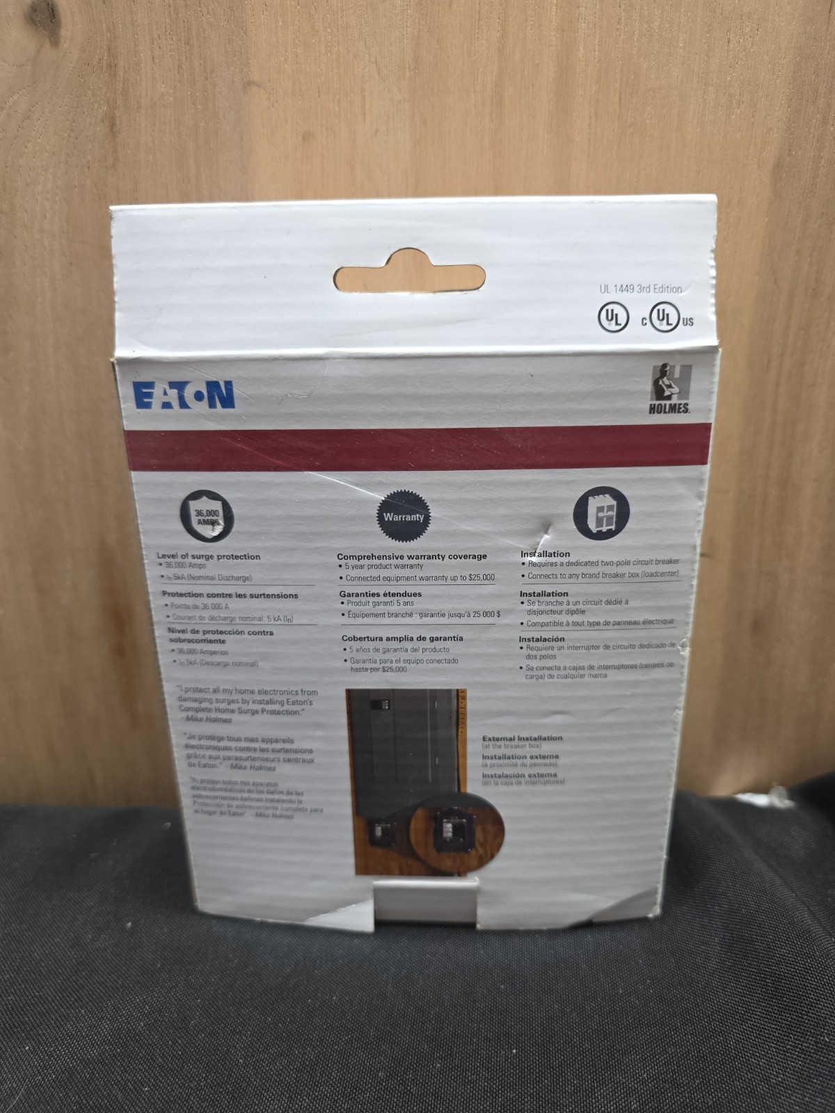 Eaton CHSPT2SURGE Complete Home Surge Protection 36kA 120/240V Line 1PH NEMA 4