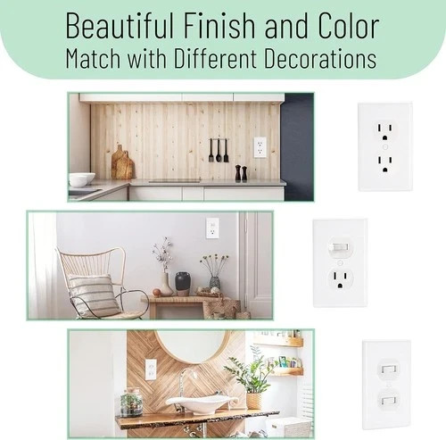 Outlet Covers Wall Plates – Electrical Outlet Covers12-Pack Standard Size