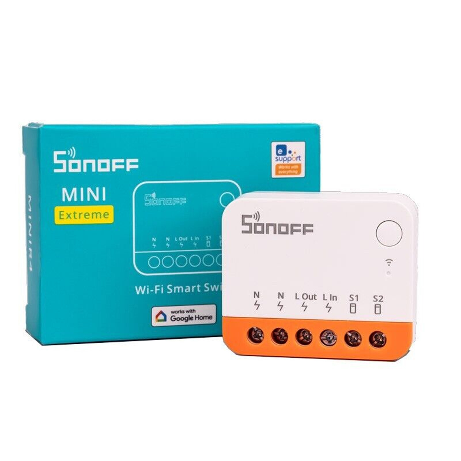 SONOFF MINIR4 Smart Light Switch,Wi-Fi Switch,10A 2400W eWeLink-Remote Control