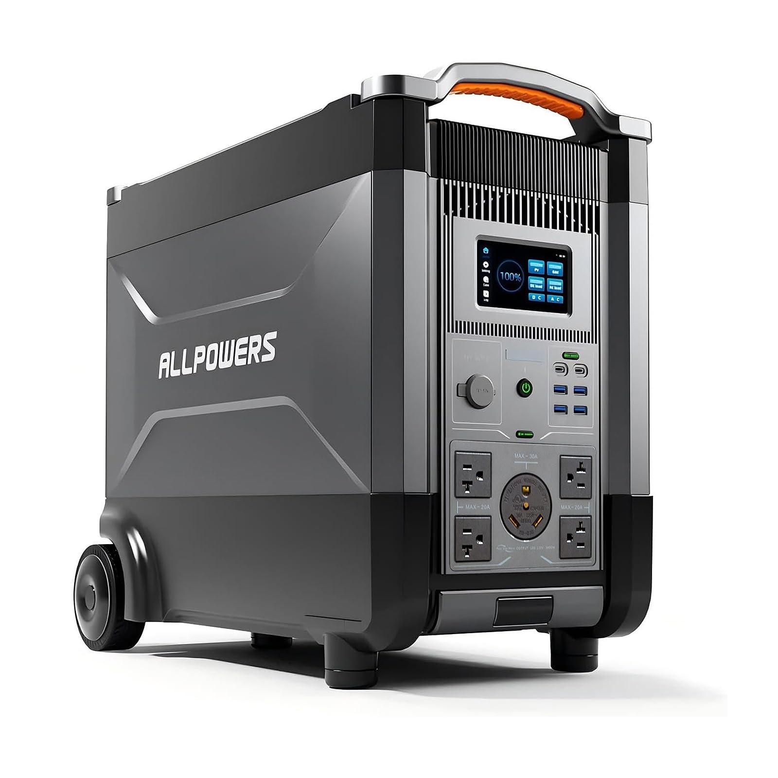 ALLPOWERS 4000W Power Station Lithium Battery Supply Solar Generator Home RV