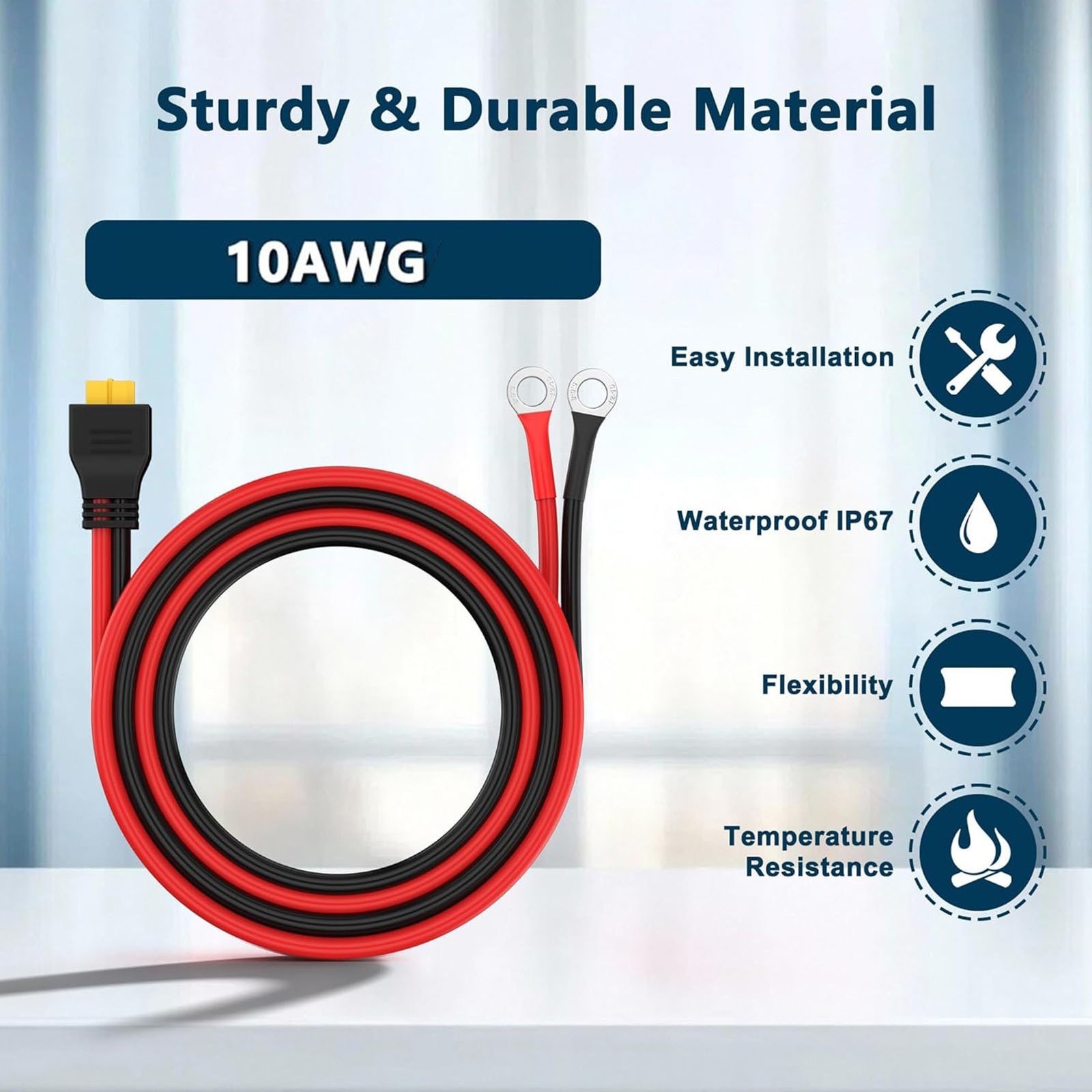 Xt60 To O Ring Terminal Cable xt60 Female To O Ring Connector Cable 10awg