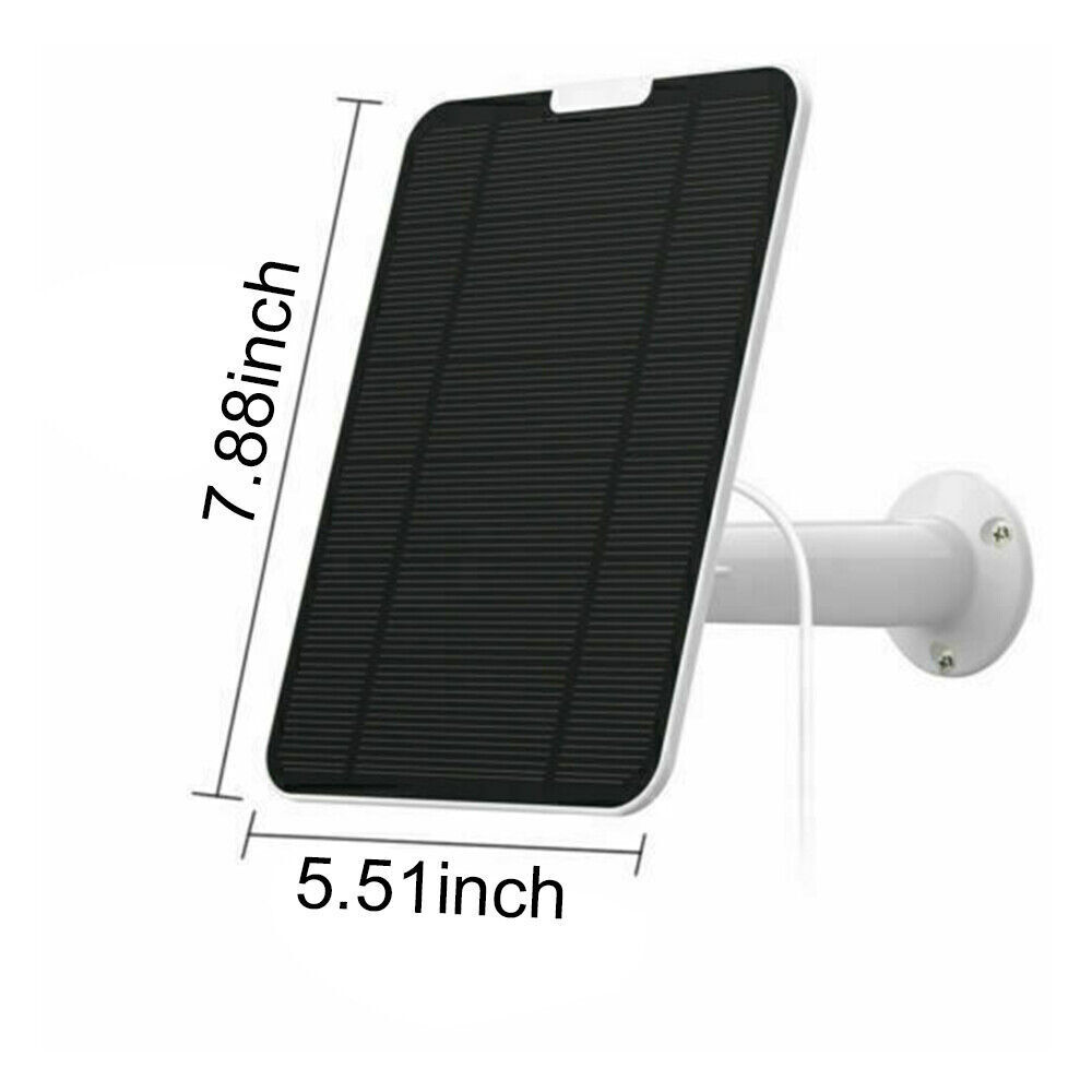 Solar Panel 9.8ft for Eufy Eufycam Cam E/2C/E/2 Pro Wall Mount w/USB Power Cable