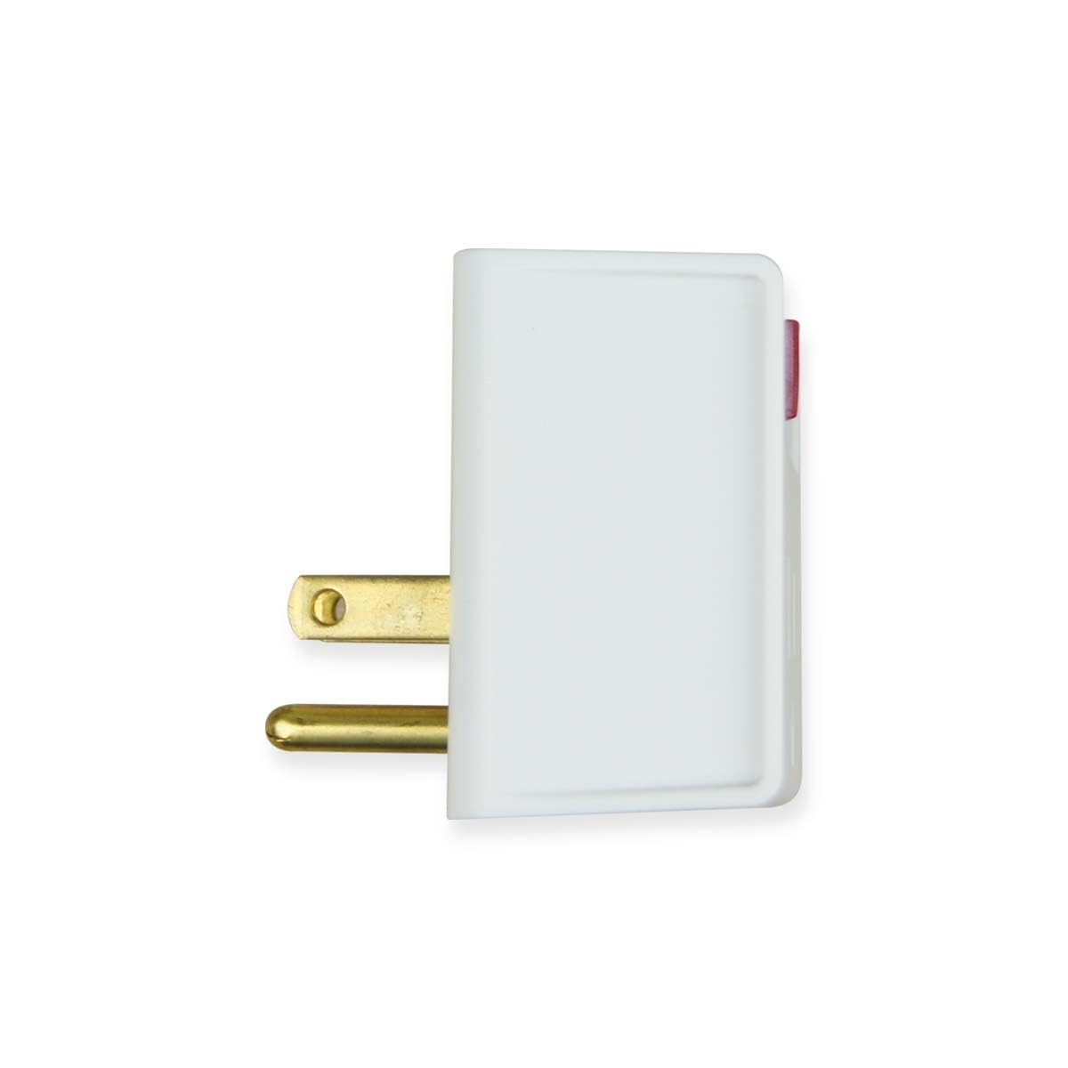 Grounded Single Port Power Adapter with On/Off Switch, 3-Prong Plug Outlet Switc