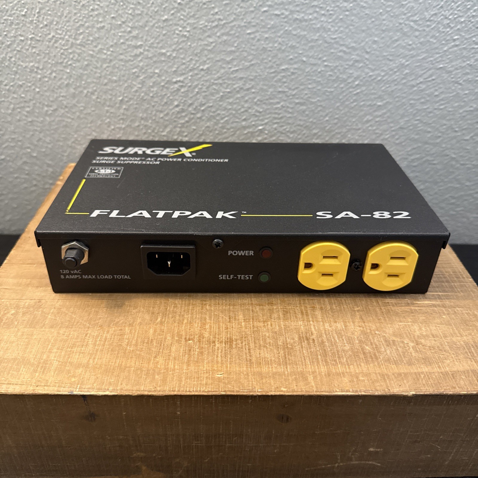 SurgeX Flatpak 120VAC 8AMPS Max Surge Suppressor SA-82
