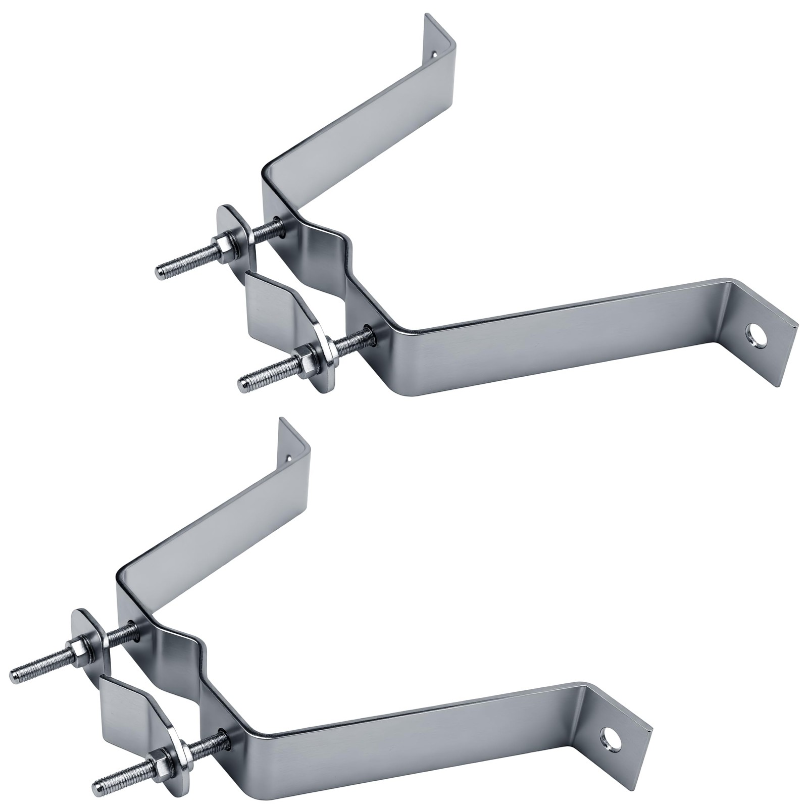 Wall Mount Bracket 4” Heavy Duty Pair With Lag Bolts For TV Antenna Mast